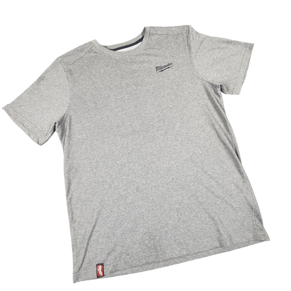 Milwaukee FreeFlex Mens Gray Short Sleeve Logo T-Shirt Size M 603